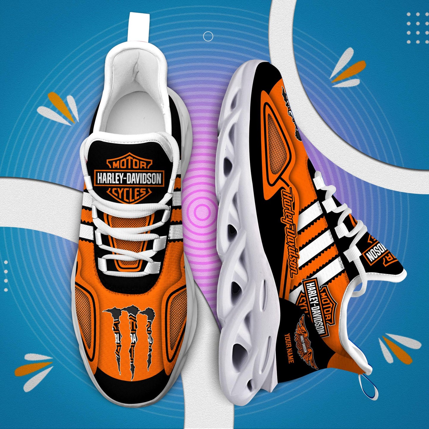 Ideafootwear Harley Davidson Max Soul Shoes Sneakers For Men And Women