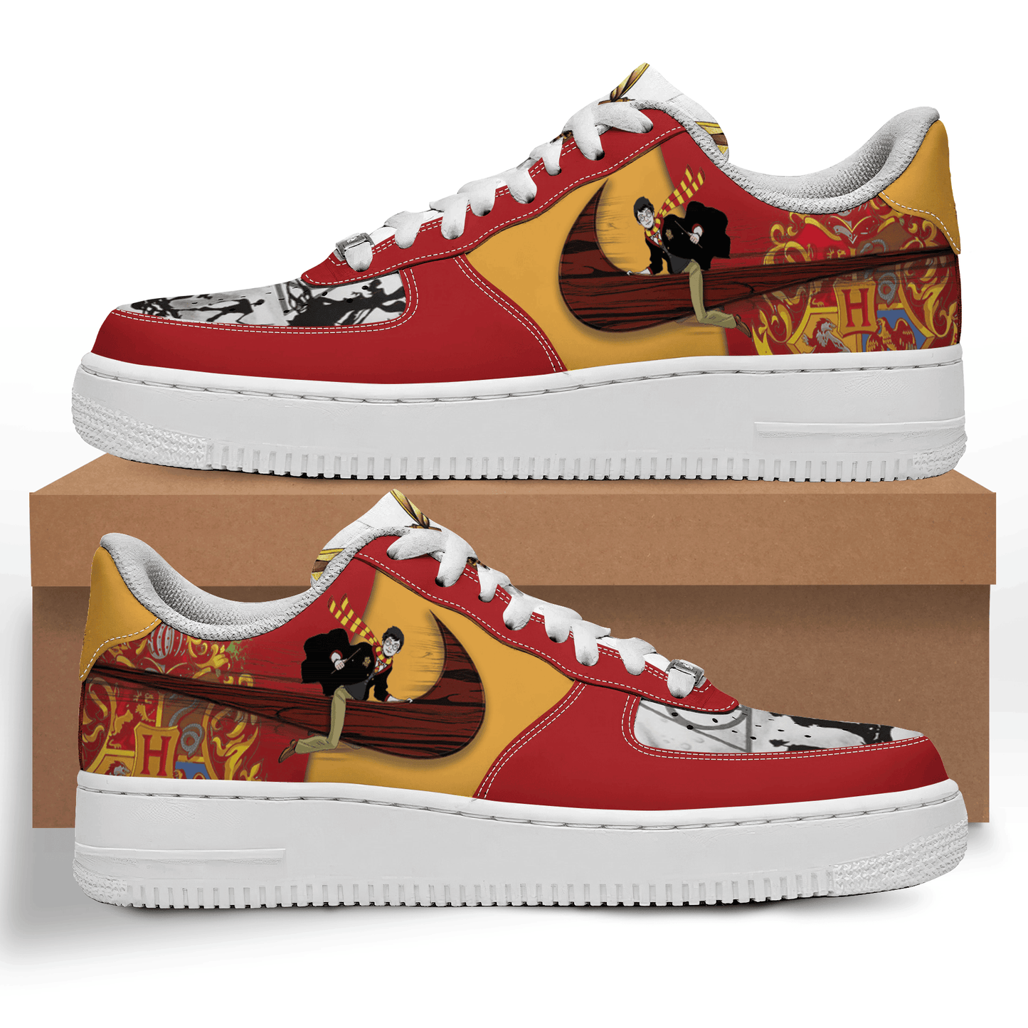 Ideafootwear Harry Potter Air Low-Top Sneakers Shoes For Men And Women