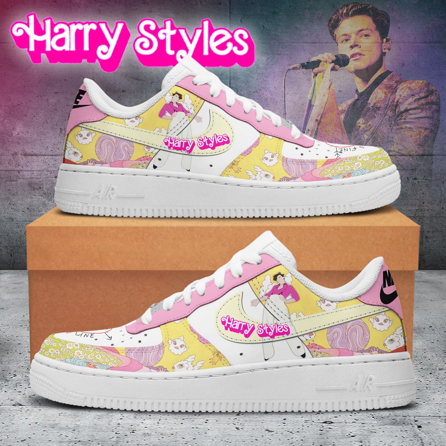 Ideafootwear Hary Styles Air Low-Top Sneakers Shoes For Men And Women