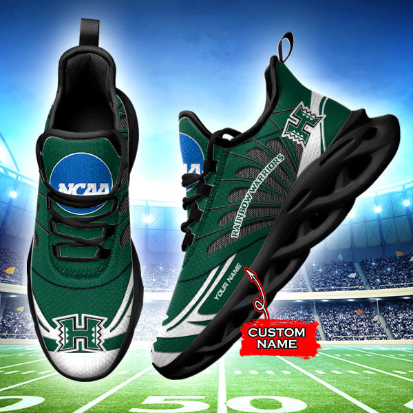 Ideafootwear Hawaii Rainbow Warriors NCAA Max Soul Shoes Sneakers For Men And Women