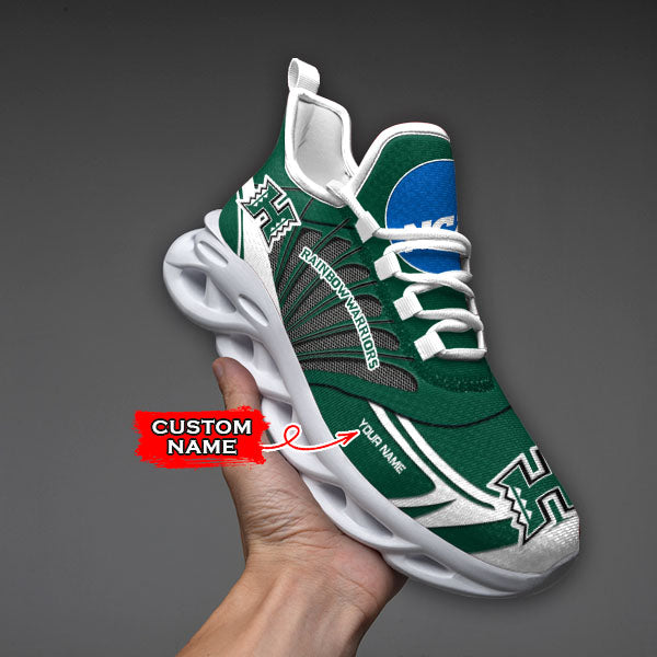 Ideafootwear Hawaii Rainbow Warriors NCAA Max Soul Shoes Sneakers For Men And Women