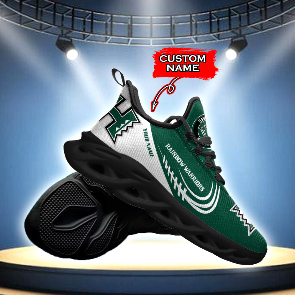 Ideafootwear Hawaii Rainbow Warriors NCAA Max Soul Shoes Sneakers For Men And Women