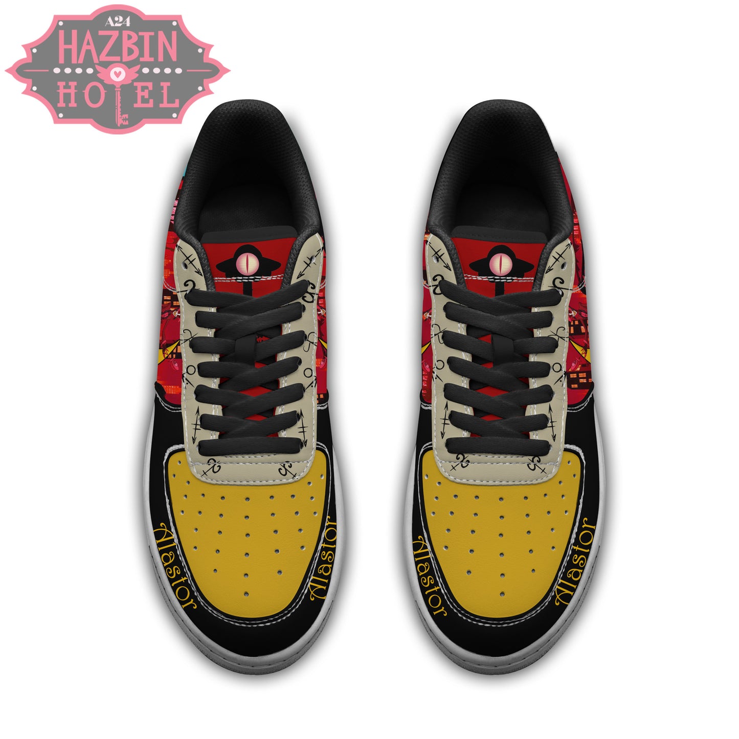 Ideafootwear Hazbin Hotel Air Low-Top Sneakers Shoes For Men And Women