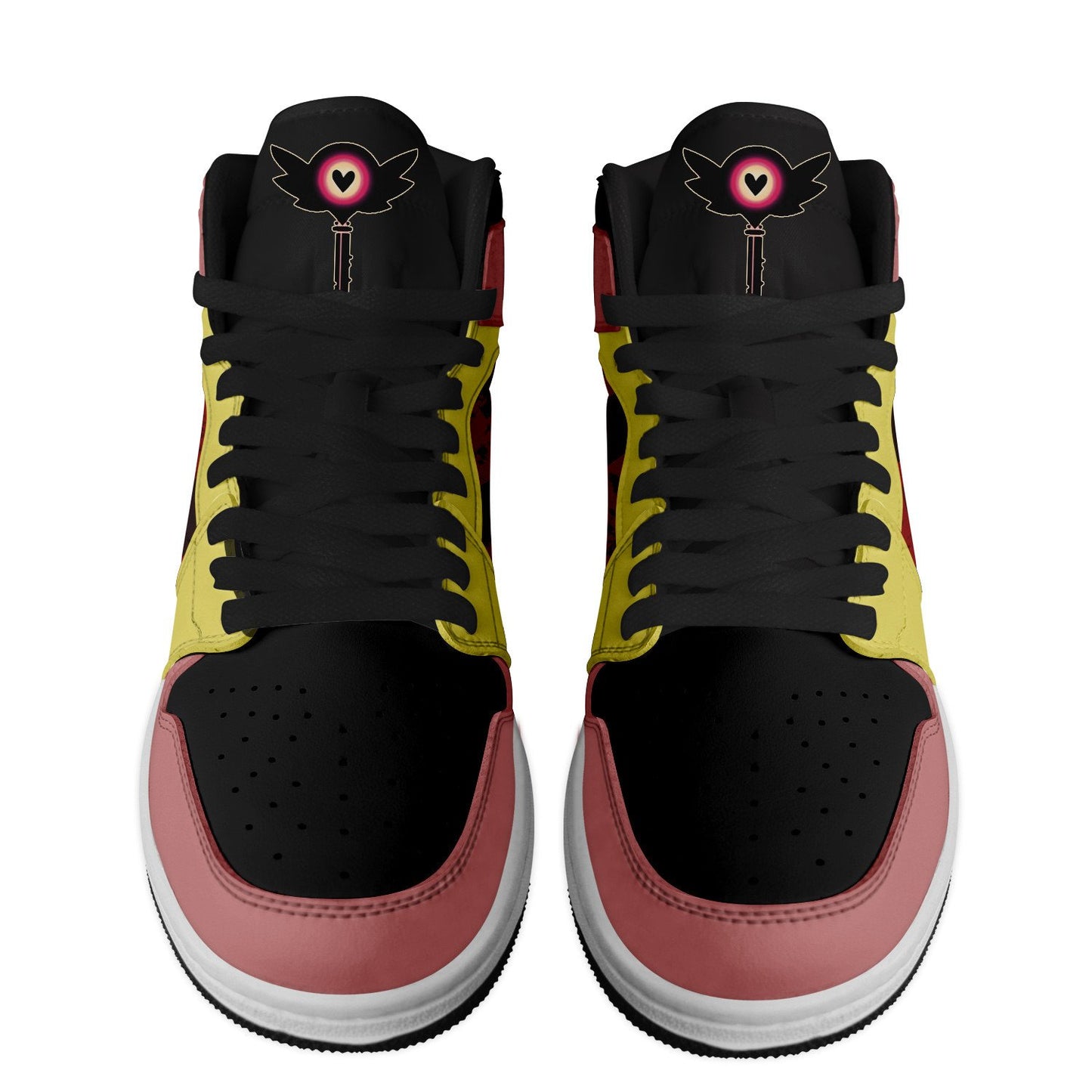Ideafootwear Hazbin Hotel AJ1 High Sneakers Shoes For Men And Women