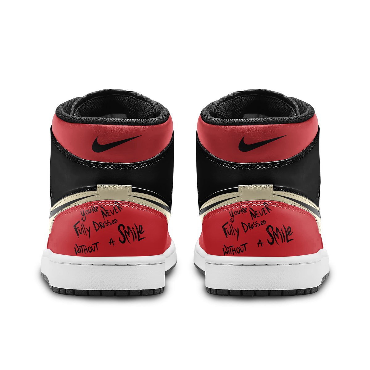 Ideafootwear Hazbin Hotel AJ1 High Sneakers Shoes For Men And Women