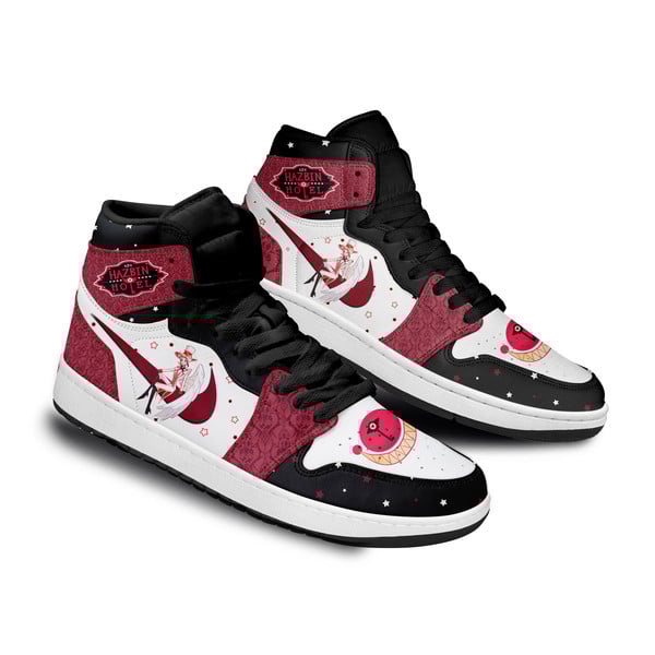 Ideafootwear Hazbin Hotel AJ1 High Sneakers Shoes For Men And Women