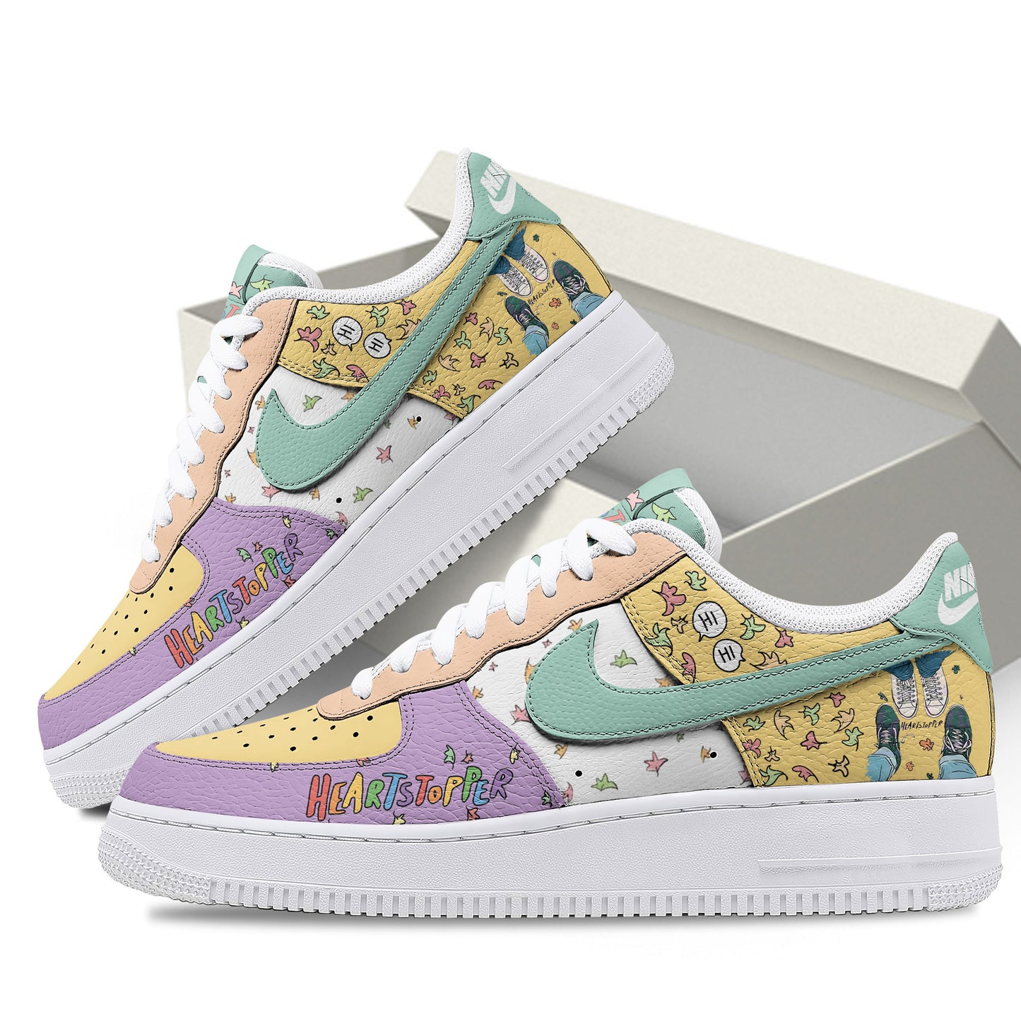 Ideafootwear Heartstopper Air Low-Top Sneakers Shoes For Men And Women