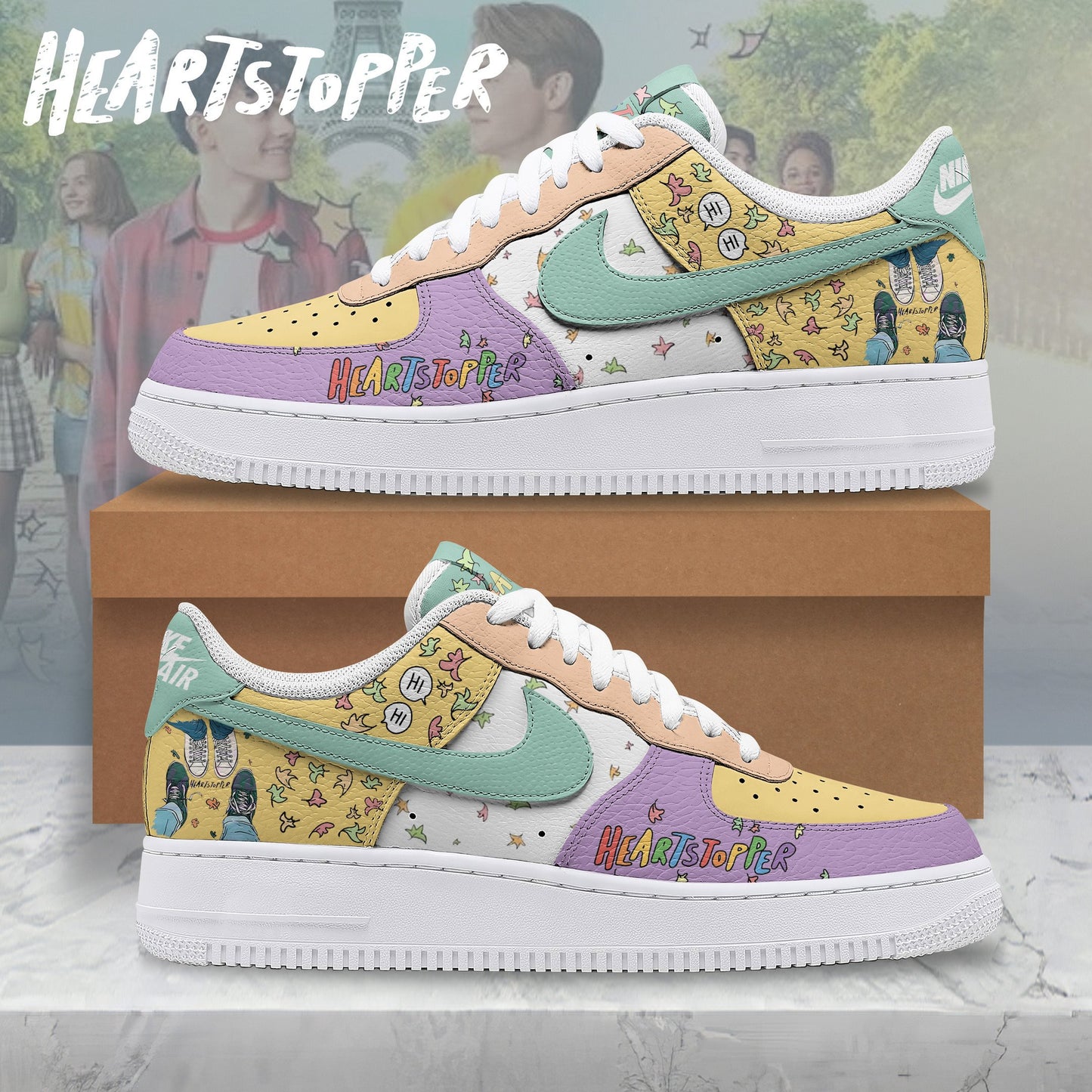 Ideafootwear Heartstopper Air Low-Top Sneakers Shoes For Men And Women
