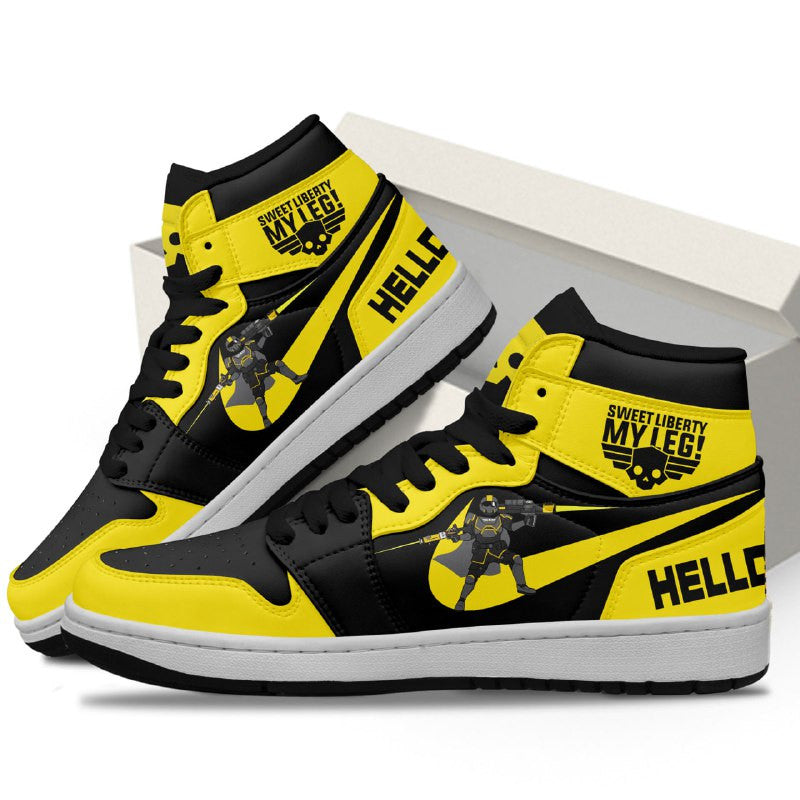 Ideafootwear Helldivers AJ1 High Sneakers Shoes For Men And Women