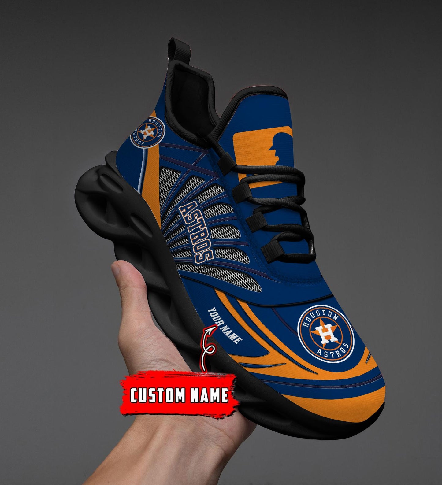 Ideafootwear Houston Astros Max Soul Shoes Sneakers For Men And Women