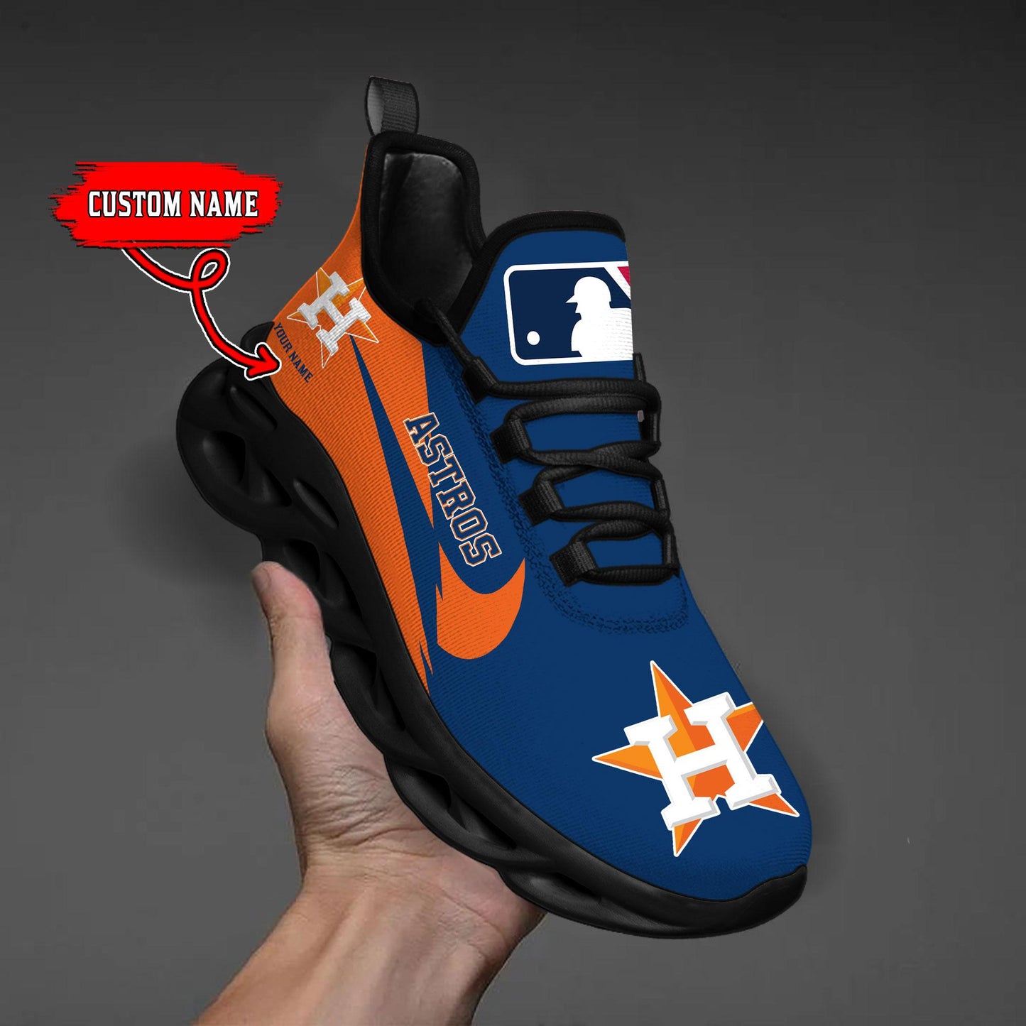 Ideafootwear Houston Astros Max Soul Shoes Sneakers For Men And Women