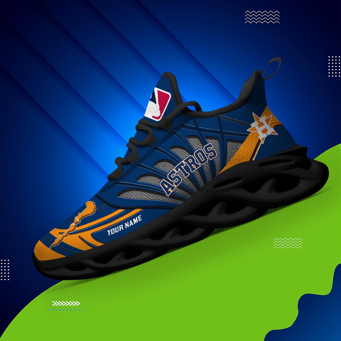 Ideafootwear Houston Astros Max Soul Shoes Sneakers For Men And Women