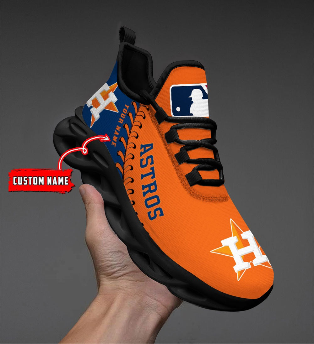 Ideafootwear Houston Astros MLB Max Soul Shoes Sneakers For Men And Women