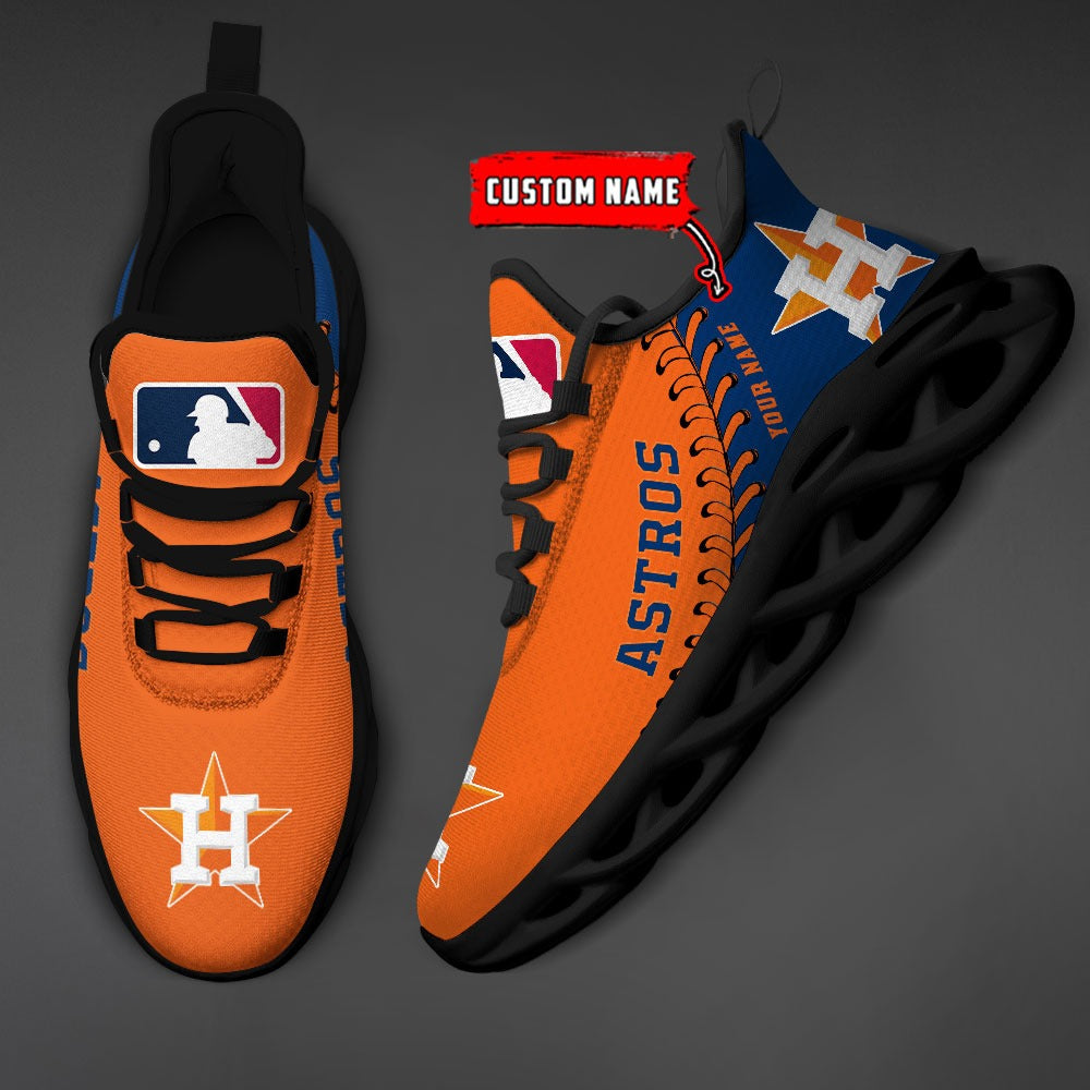 Ideafootwear Houston Astros MLB Max Soul Shoes Sneakers For Men And Women