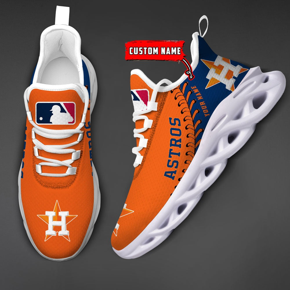 Ideafootwear Houston Astros MLB Max Soul Shoes Sneakers For Men And Women