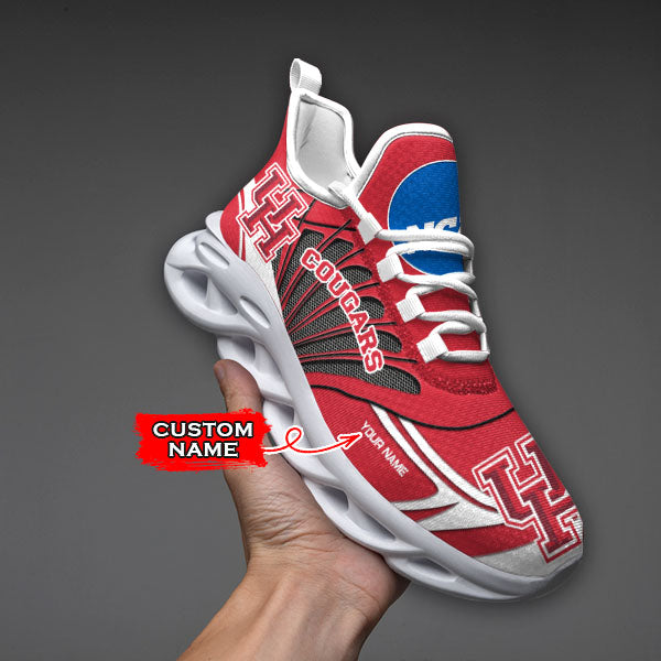 Ideafootwear Houston Cougars NCAA Max Soul Shoes Sneakers For Men And Women