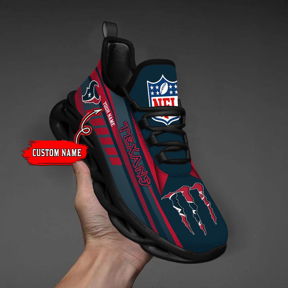 Ideafootwear Houston Texans Max Soul Shoes Sneakers For Men And Women