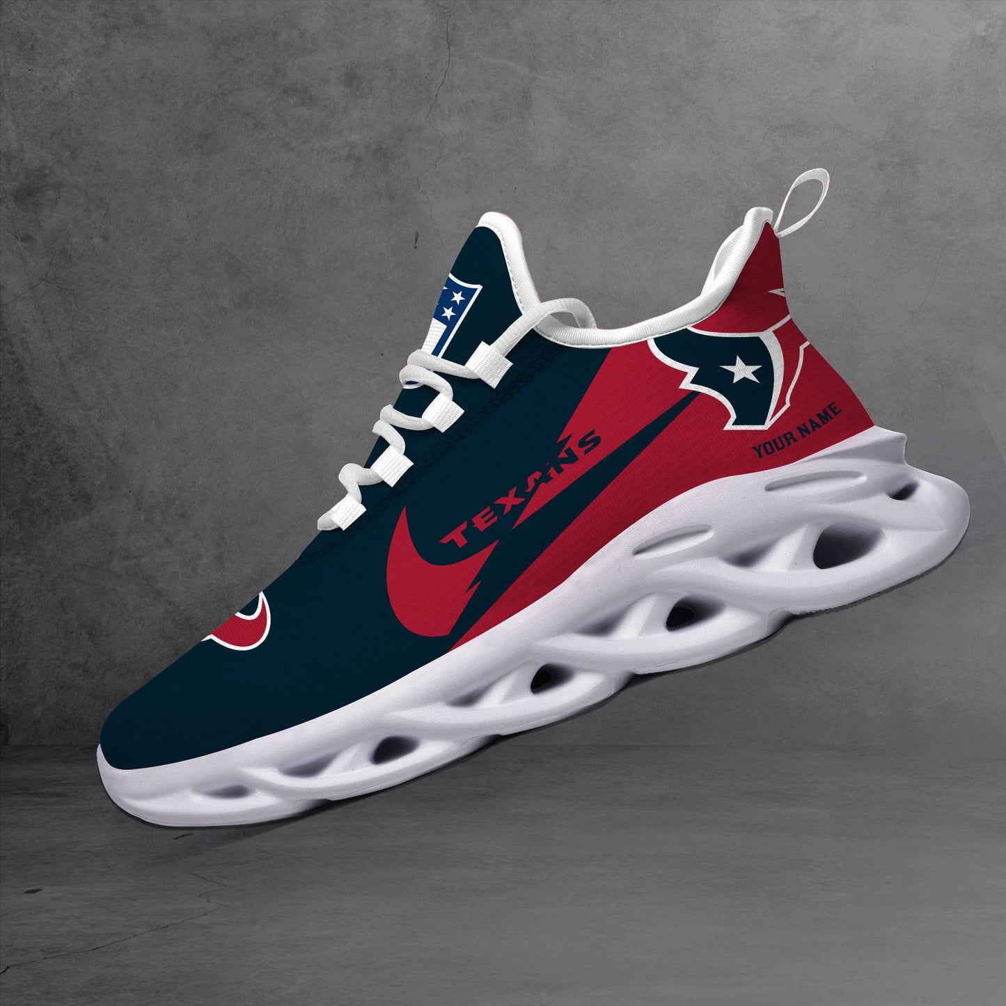 Ideafootwear Houston Texans Max Soul Shoes Sneakers For Men And Women