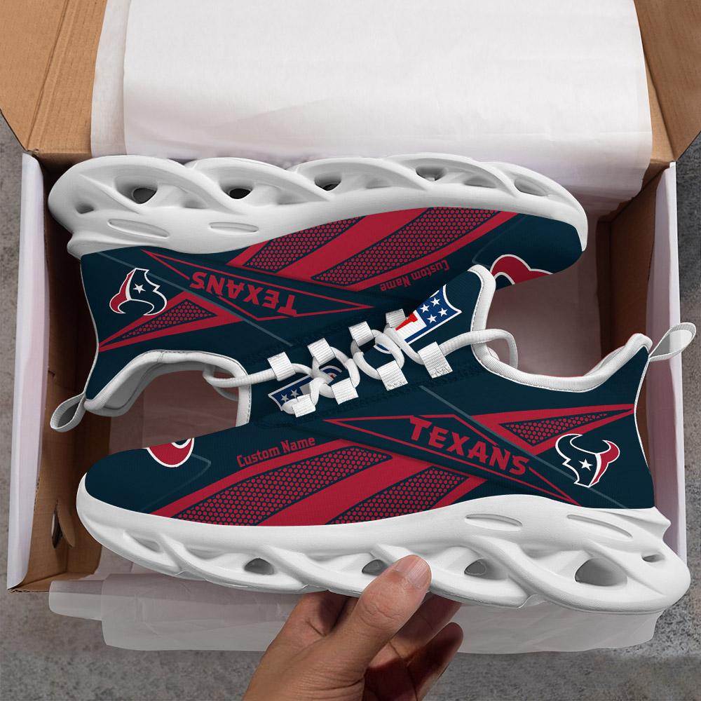 Ideafootwear Houston Texans Max Soul Shoes Sneakers For Men And Women