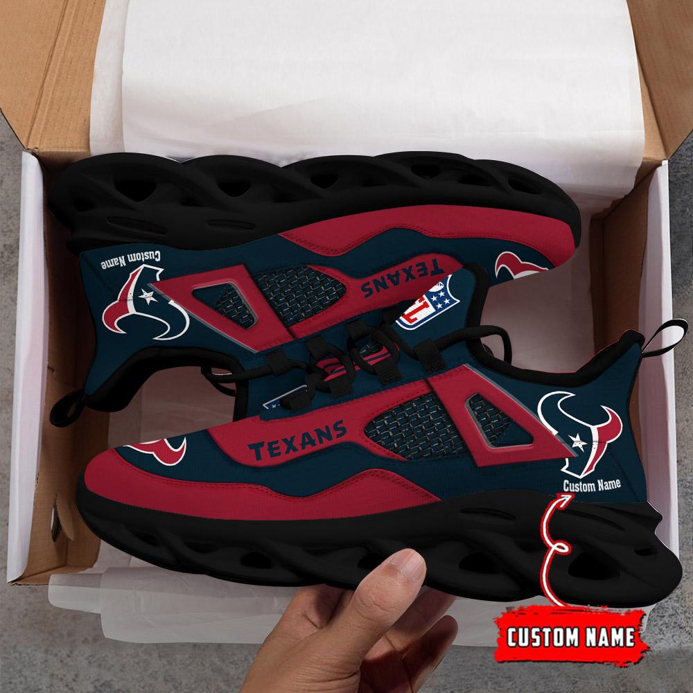 Ideafootwear Houston Texans Max Soul Shoes Sneakers For Men And Women