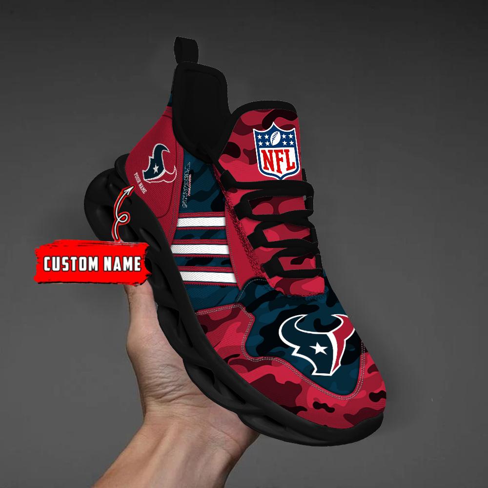 Ideafootwear Houston Texans Max Soul Shoes Sneakers For Men And Women