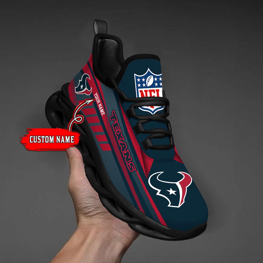 Ideafootwear Houston Texans Max Soul Shoes Sneakers For Men And Women