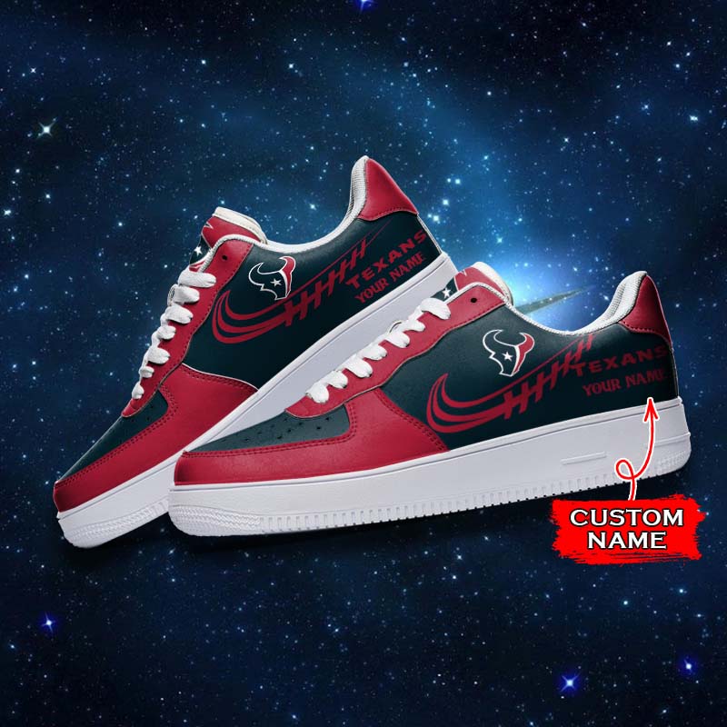 Ideafootwear Houston Texans NFL Air Low-Top Sneakers Shoes For Men And Women