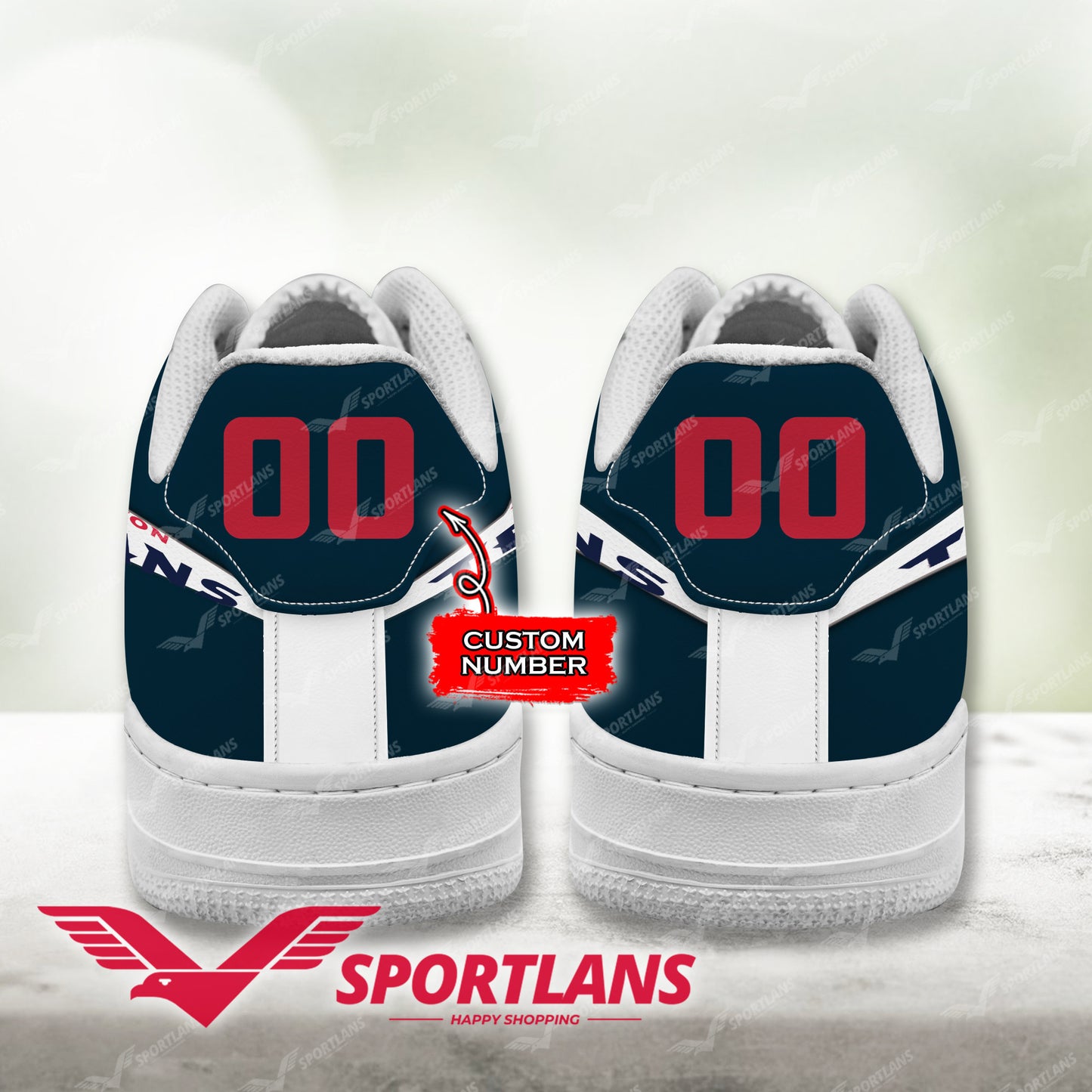 Ideafootwear Houston Texans NFL Air Low-Top Sneakers Shoes For Men And Women