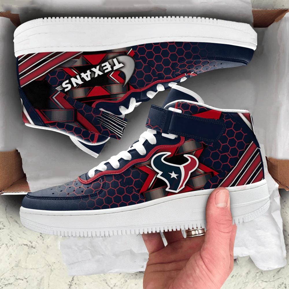 Ideafootwear Houston Texans NFL Air Low-Top Sneakers Shoes For Men And Women