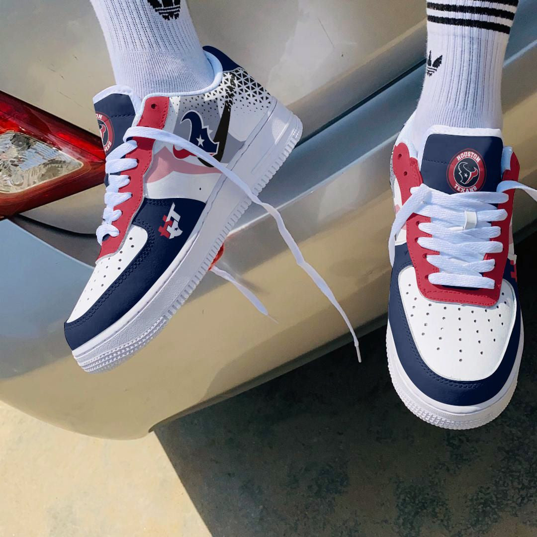 Ideafootwear Houston Texans NFL Air Low-Top Sneakers Shoes For Men And Women