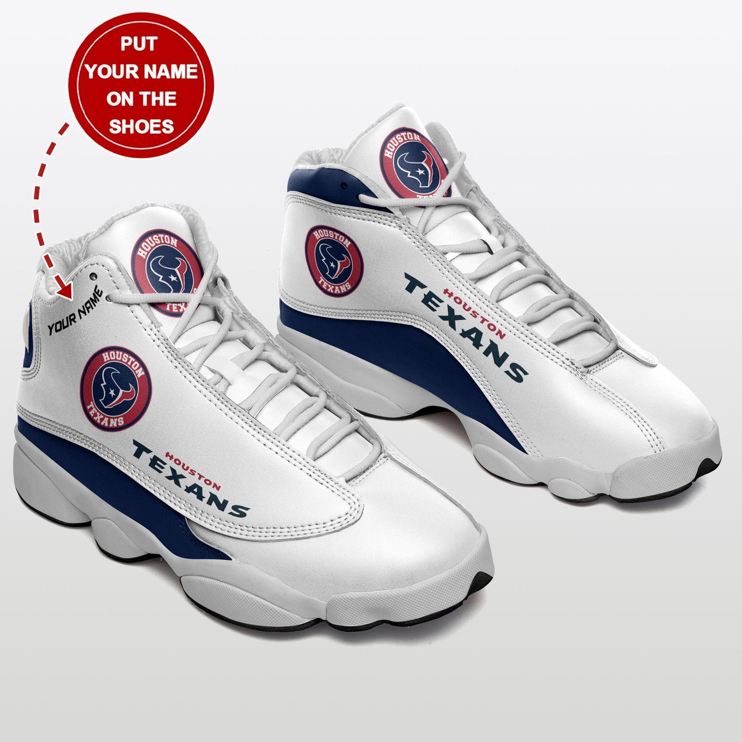 Ideafootwear Houston Texans NFL AJ13 Sneakers Shoes For Men And Women
