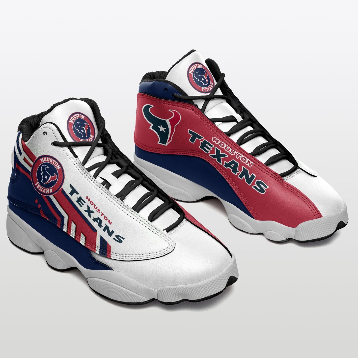 Ideafootwear Houston Texans NFL AJ13 Sneakers Shoes For Men And Women
