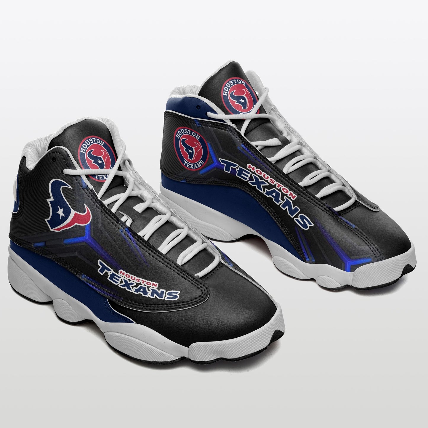 Ideafootwear Houston Texans NFL AJ13 Sneakers Shoes For Men And Women