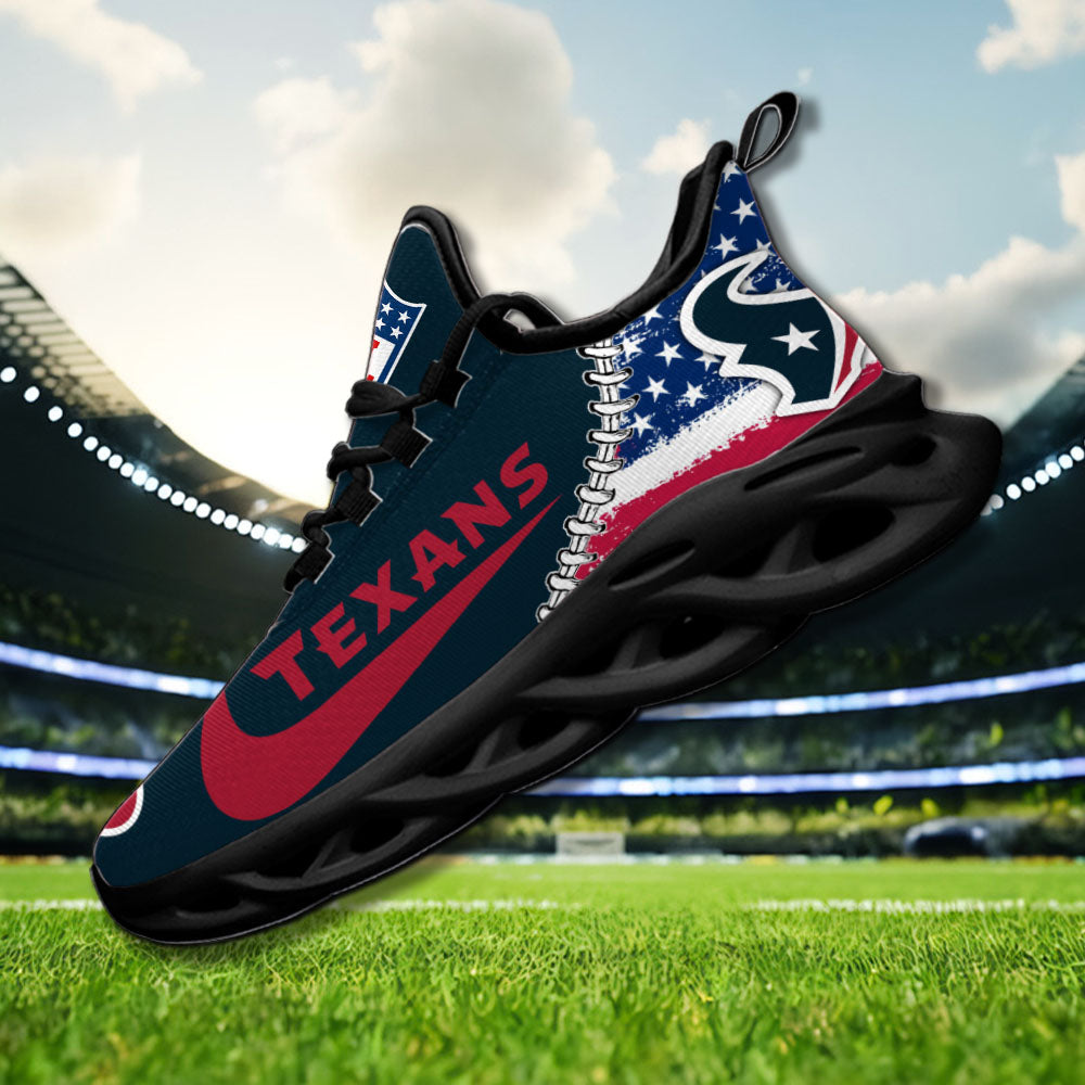 Ideafootwear Houston Texans NFL Max Soul Shoes Sneakers For Men And Women
