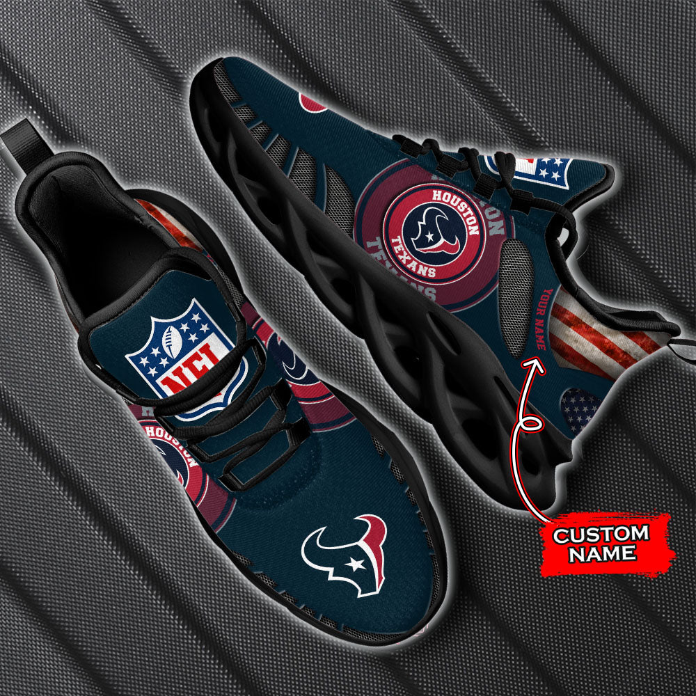 Ideafootwear Houston Texans NFL Max Soul Shoes Sneakers For Men And Women