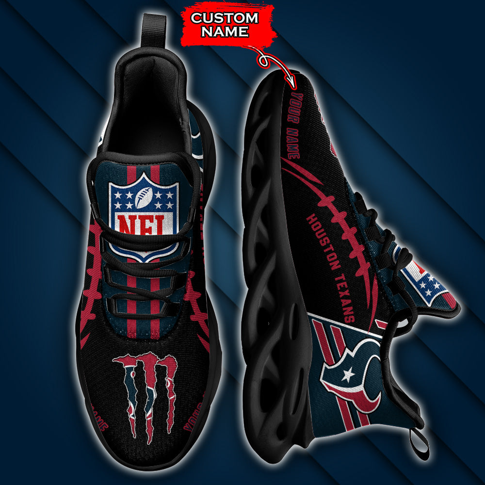 Ideafootwear Houston Texans NFL Max Soul Shoes Sneakers For Men And Women