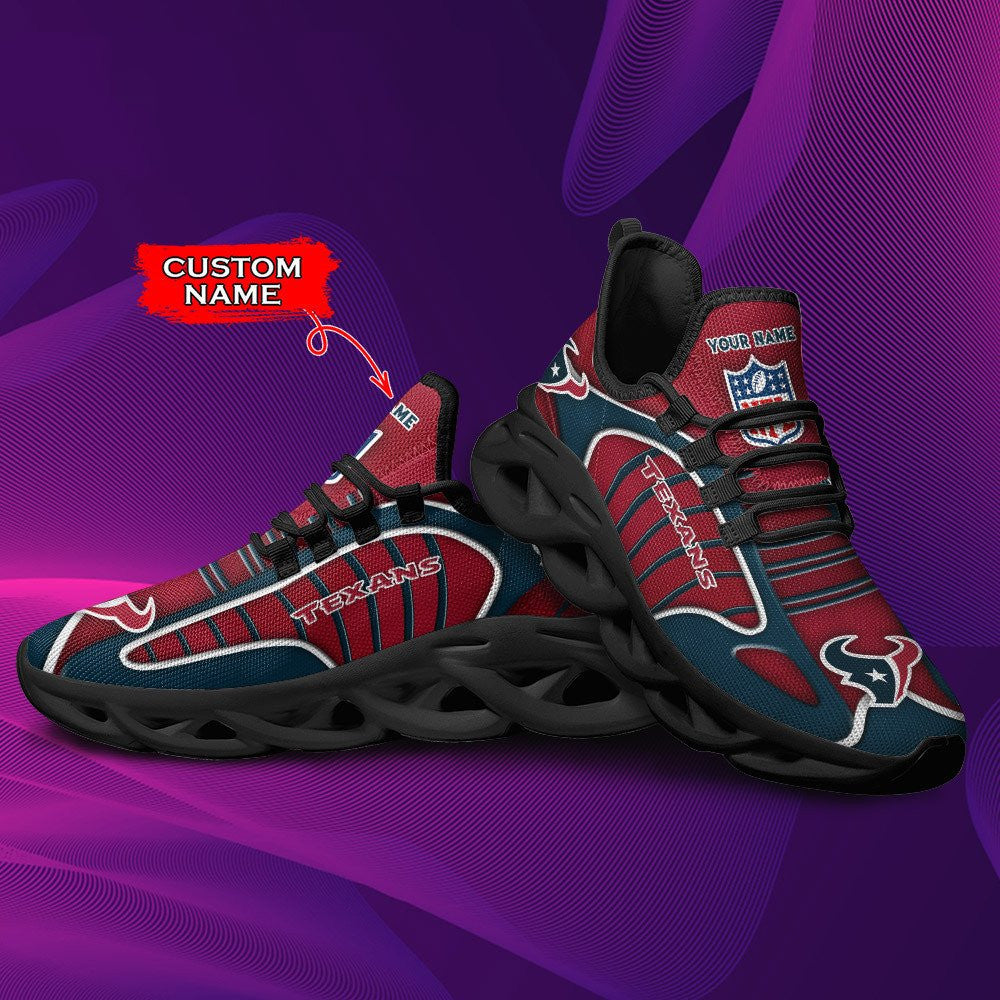 Ideafootwear Houston Texans NFL Max Soul Shoes Sneakers For Men And Women
