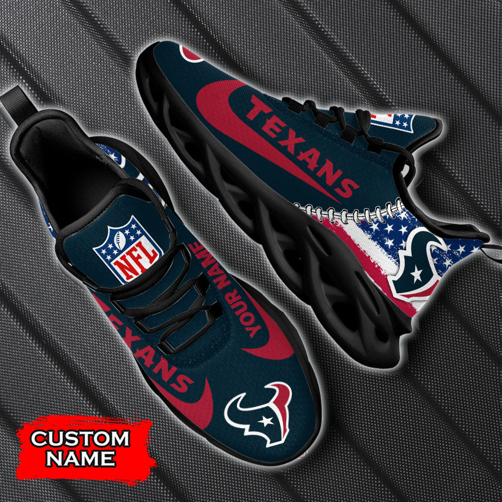 Ideafootwear Houston Texans NFL Max Soul Shoes Sneakers For Men And Women