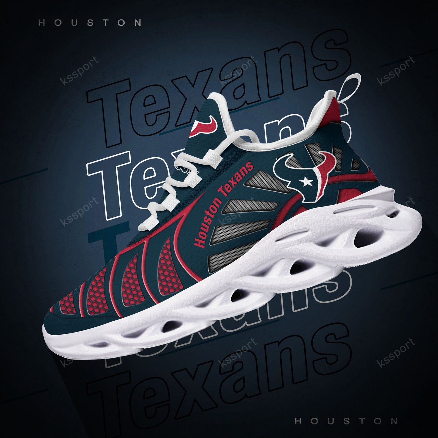 Ideafootwear Houston Texans NFL Max Soul Shoes Sneakers For Men And Women