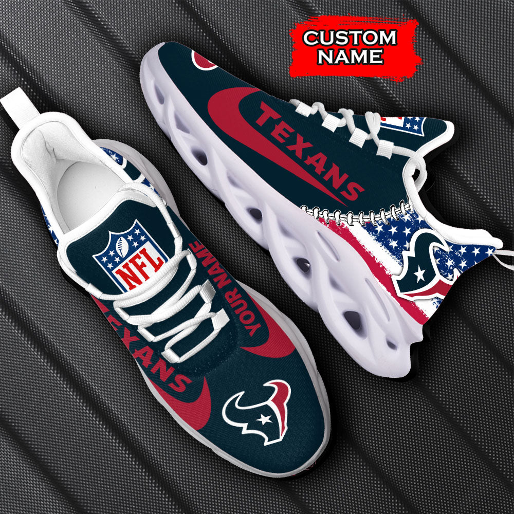 Ideafootwear Houston Texans NFL Max Soul Shoes Sneakers For Men And Women