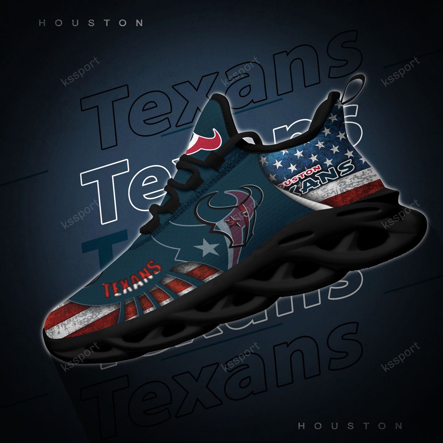 Ideafootwear Houston Texans NFL Max Soul Shoes Sneakers For Men And Women