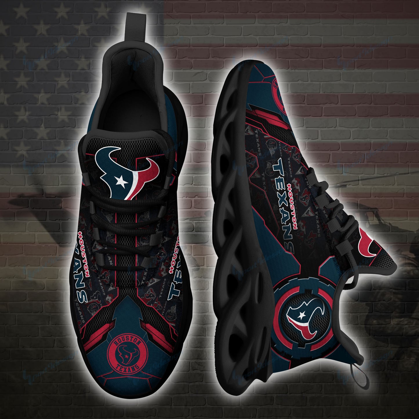 Ideafootwear Houston Texans NFL Max Soul Shoes Sneakers For Men And Women