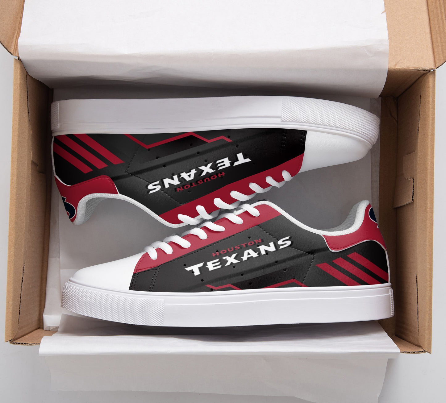 Ideafootwear Houston Texans Skate Stan Shoes Sneakes For Men And Women