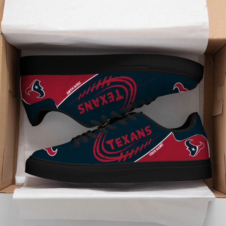Ideafootwear Houston Texans Skate Stan Shoes Sneakes For Men And Women