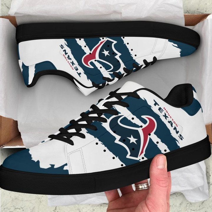 Ideafootwear Houston Texans Skate Stan Shoes Sneakes For Men And Women