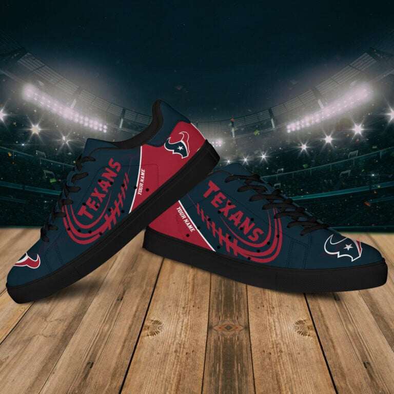 Ideafootwear Houston Texans Skate Stan Shoes Sneakes For Men And Women
