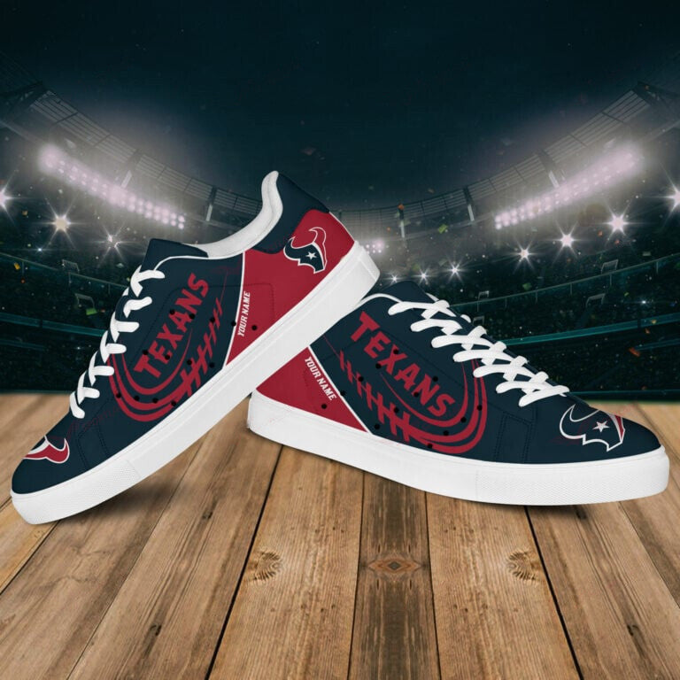 Ideafootwear Houston Texans Skate Stan Shoes Sneakes For Men And Women