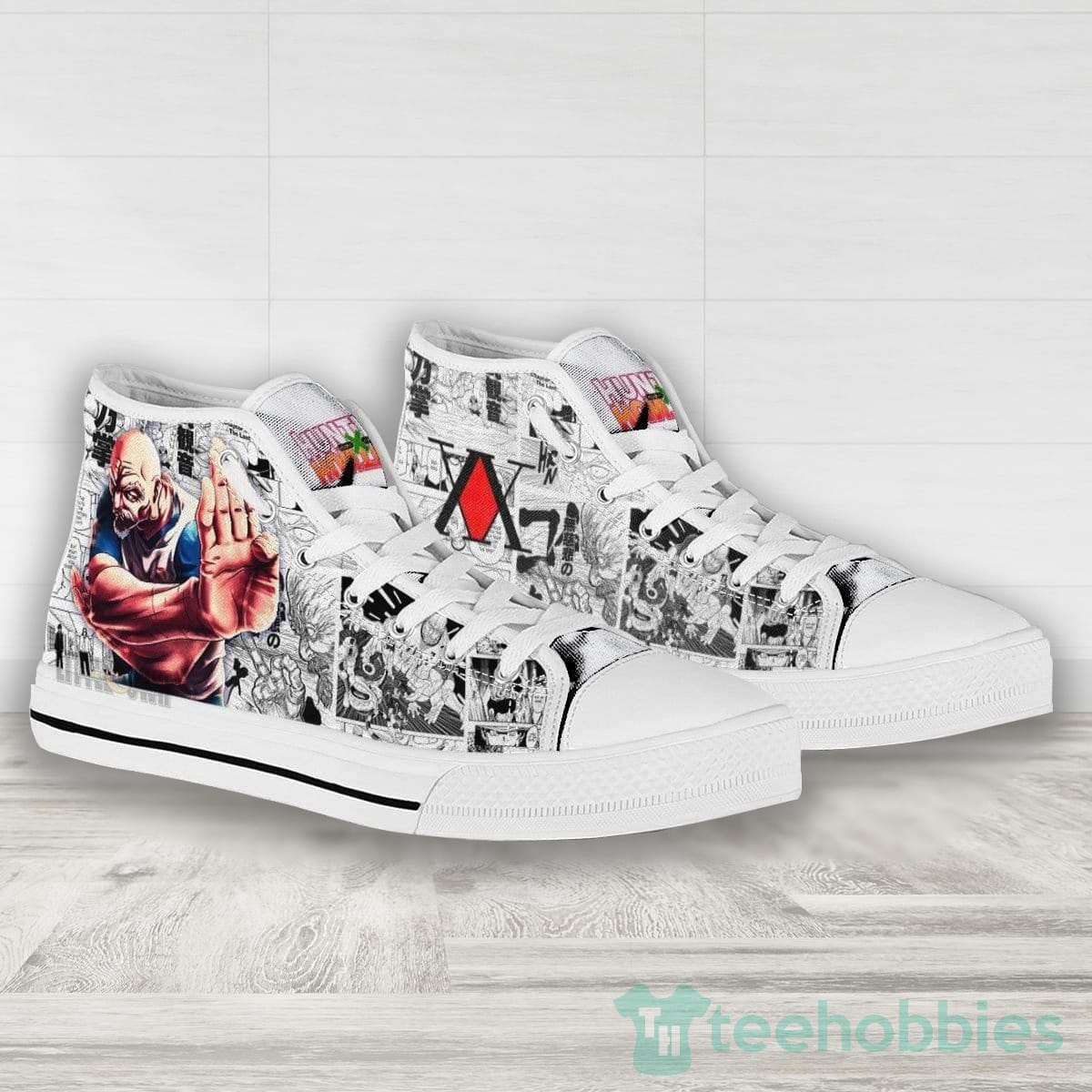 Ideafootwear Hunter x hunter High Top Canvas Sneakers Shoes For Men And Women