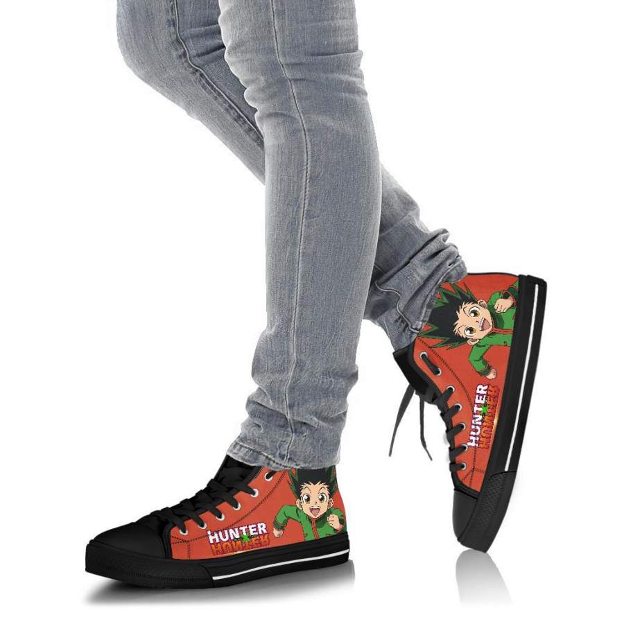 Ideafootwear Hunter x hunter High Top Canvas Sneakers Shoes For Men And Women