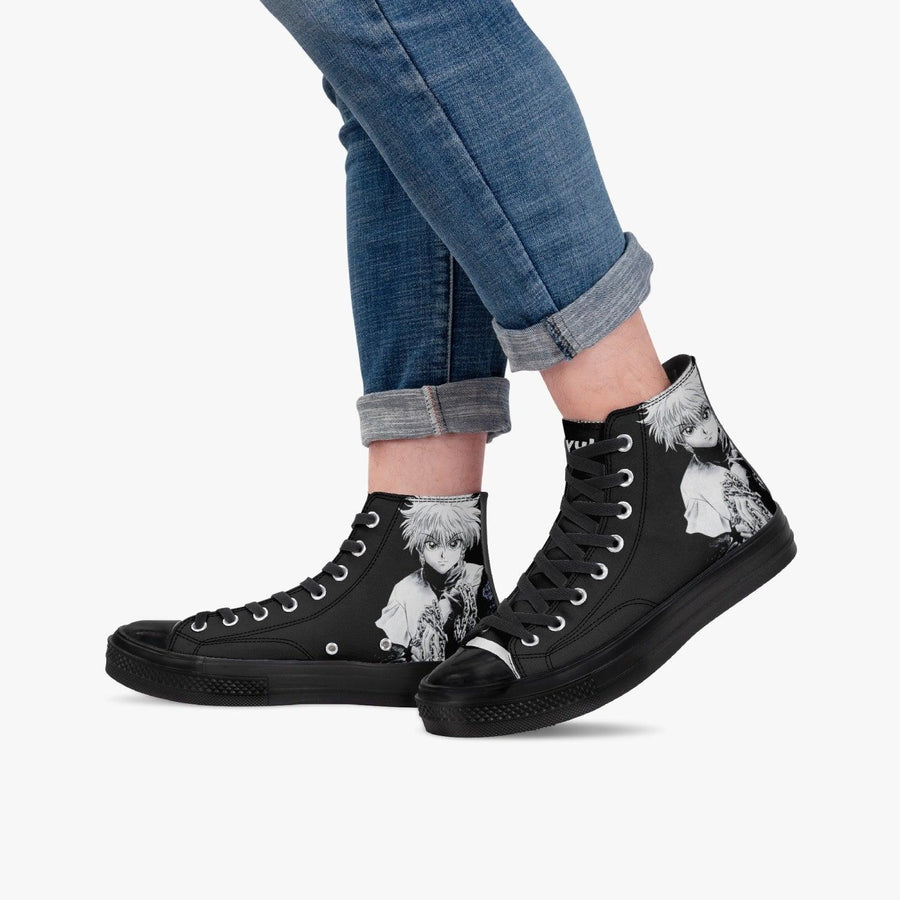 Ideafootwear Hunter x hunter High Top Canvas Sneakers Shoes For Men And Women